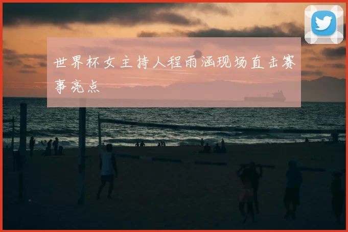 世界杯女主持人程雨涵现场直击赛事亮点